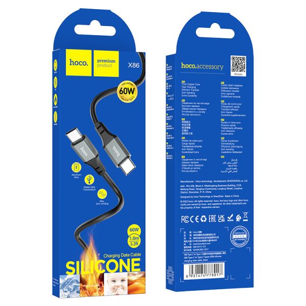 cable de datos de carga rapida tipo c HOCO X86 - Imagen 3