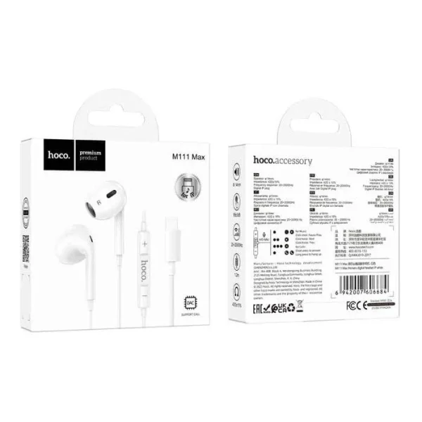 AUDIFONOS HOCO M111 PARA IPHONE ALTA CALIDAD - Imagen 4