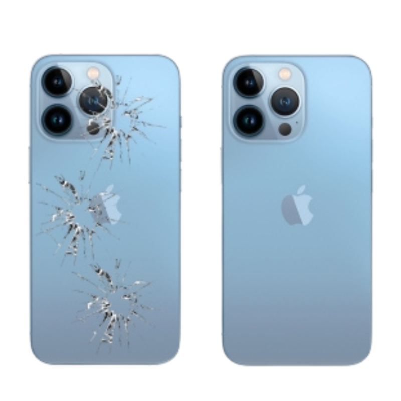 cambio de tapa trasera iphone 13 pro (instalación incluida)