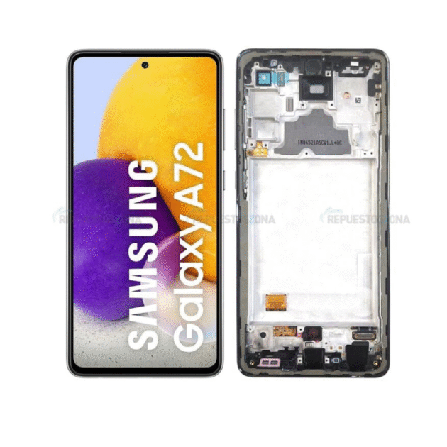 CAMBIO DE PANTALLA SAMSUNG A72 CON MARCO ORIGINAL (INCLUYE INSTALACIÓN)
