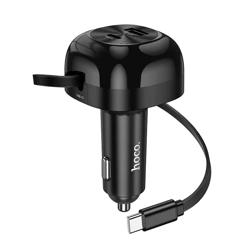 Cargador de Auto Hoco Nz15 60w Negro - Imagen 2