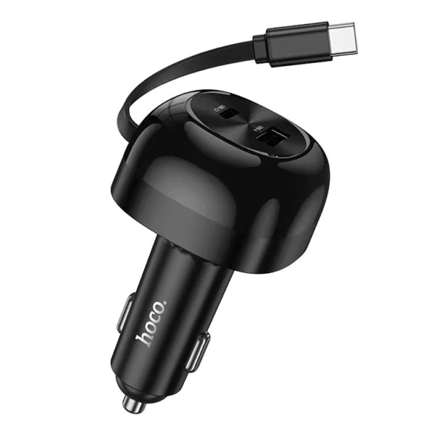 Cargador de Auto Hoco Nz15 60w Negro
