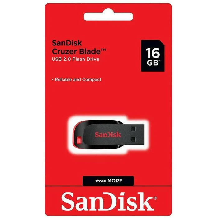 Pendrive USB2.0 Sandisk Cruzer Blade – Drivers PC 16gb - Imagen 2