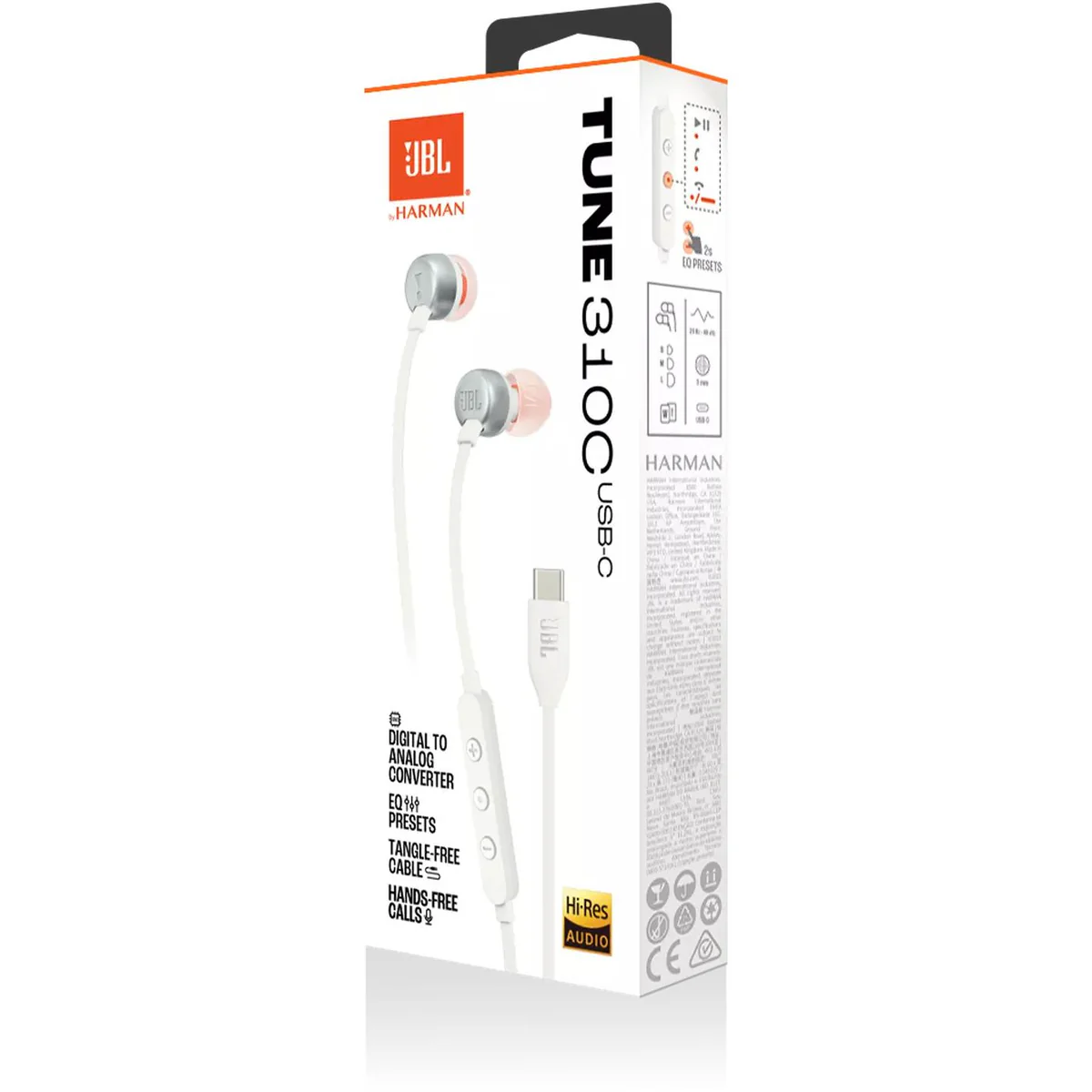 AURICULAR JBL T310C CABLEADO USB C - Imagen 2