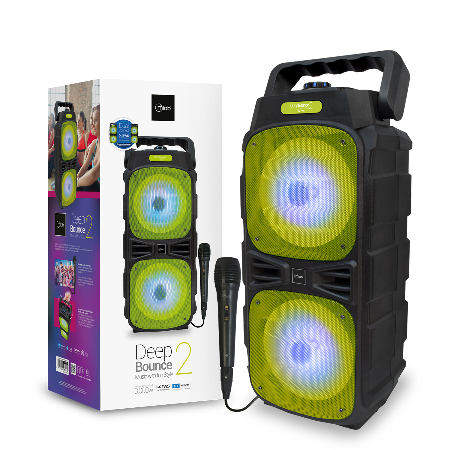 PARLANTE MLAB KARAOKE DEEP BOUNCE - Imagen 2