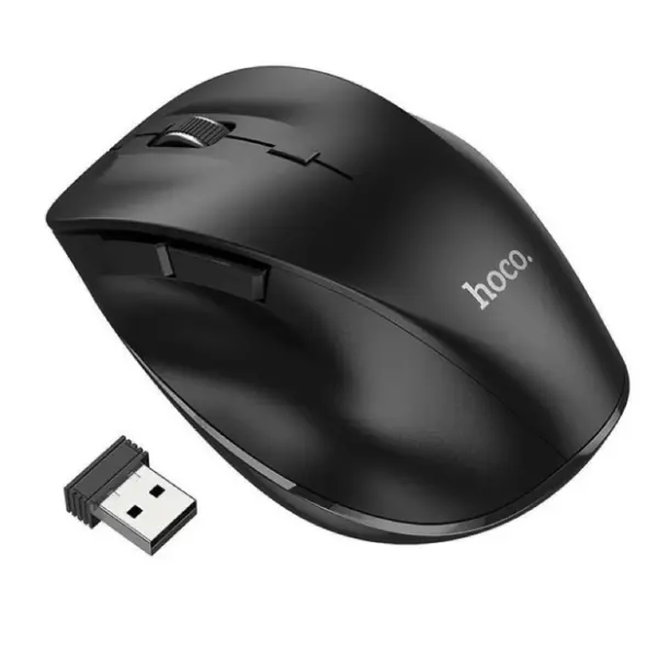 Hoco GM24 Ratón Ergonómico Inalámbrico 6 Botones Negro