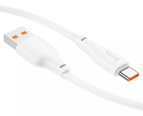 Cable Hoco X93 Force Usb A Tipo C 1m 100w Blanco