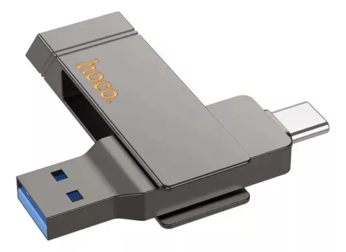 Pendrive Dual Tipo C Usb 3.0 Hoco Ud15 256 Gb Metal