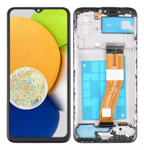CAMBIO DE PANTALLADE SAMSUNG A03 CON MARCO ORIGINAL (INCLUYE INSTALACIÓN)