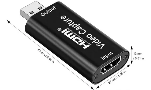 Capturadora De Video Tarjeta De Captura 1080p Hdmi A Usb 2.0 - Imagen 2