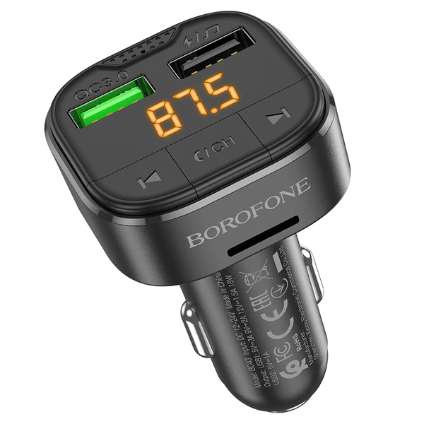 Tansmisor Bluetooth FM auto Borofone BC43