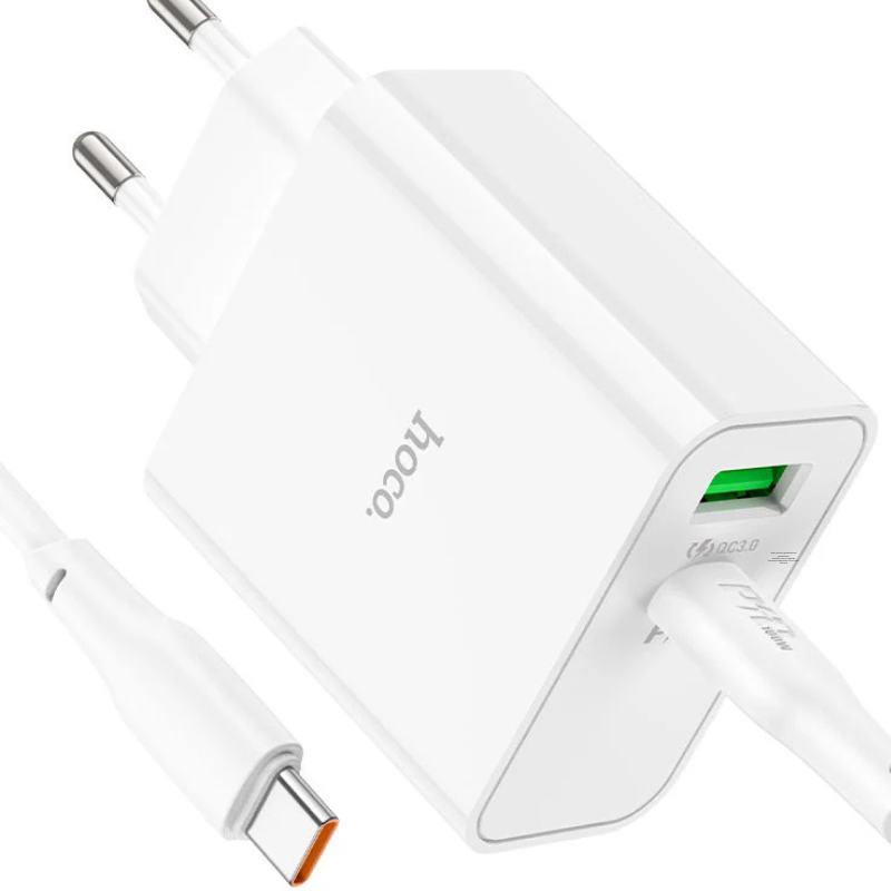 CARGADOR DUAL TIPO C PD 65W + USB QC3.0 SIN CABLE - HOCO C113A - Imagen 4