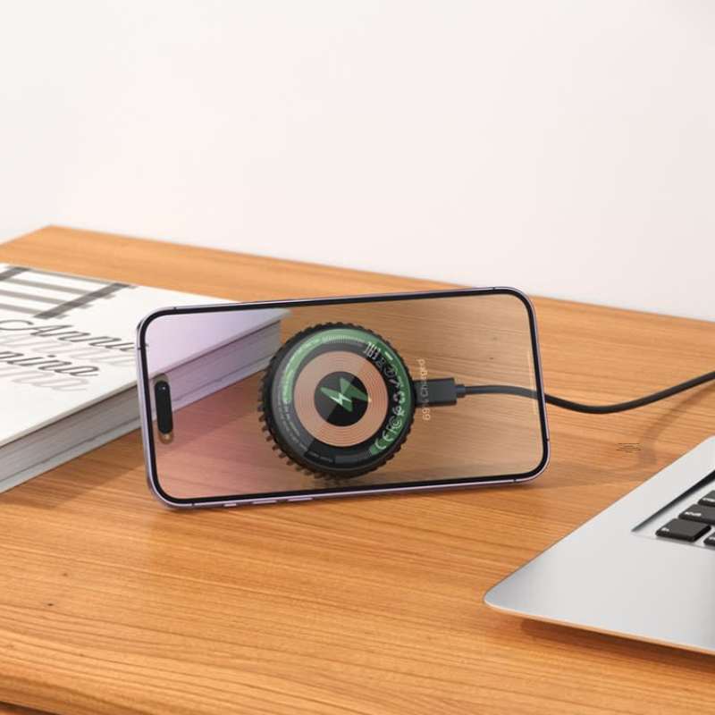 CARGADOR RÁPIDO INALAMBRICO MÁGNETICO 15W REFRIGERADO POR AIRE - HOCO CW57 - Imagen 4