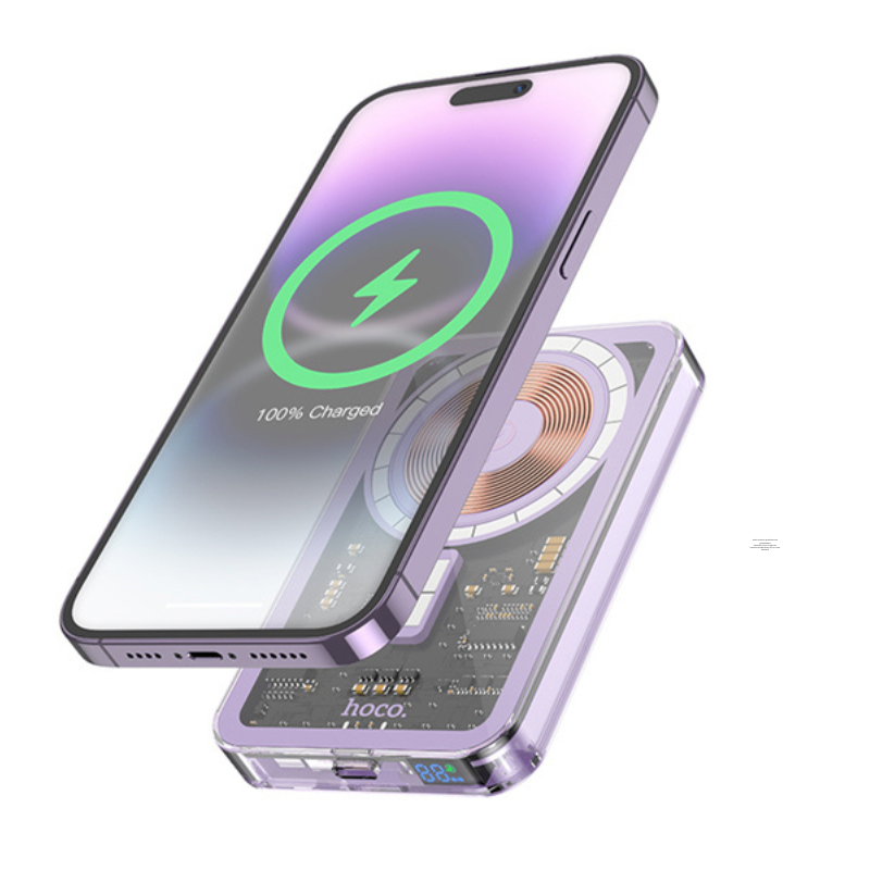 bateria externa Power Bank Magsafe 5000mah hoco Q14 - Imagen 2