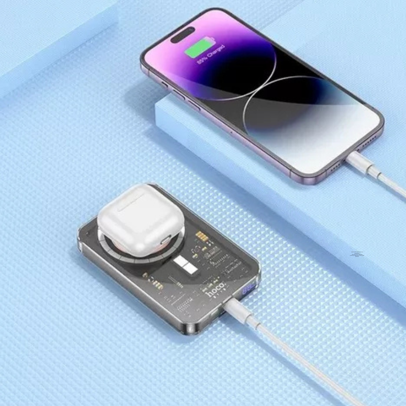 bateria externa Power Bank Magsafe 5000mah hoco Q14 - Imagen 4