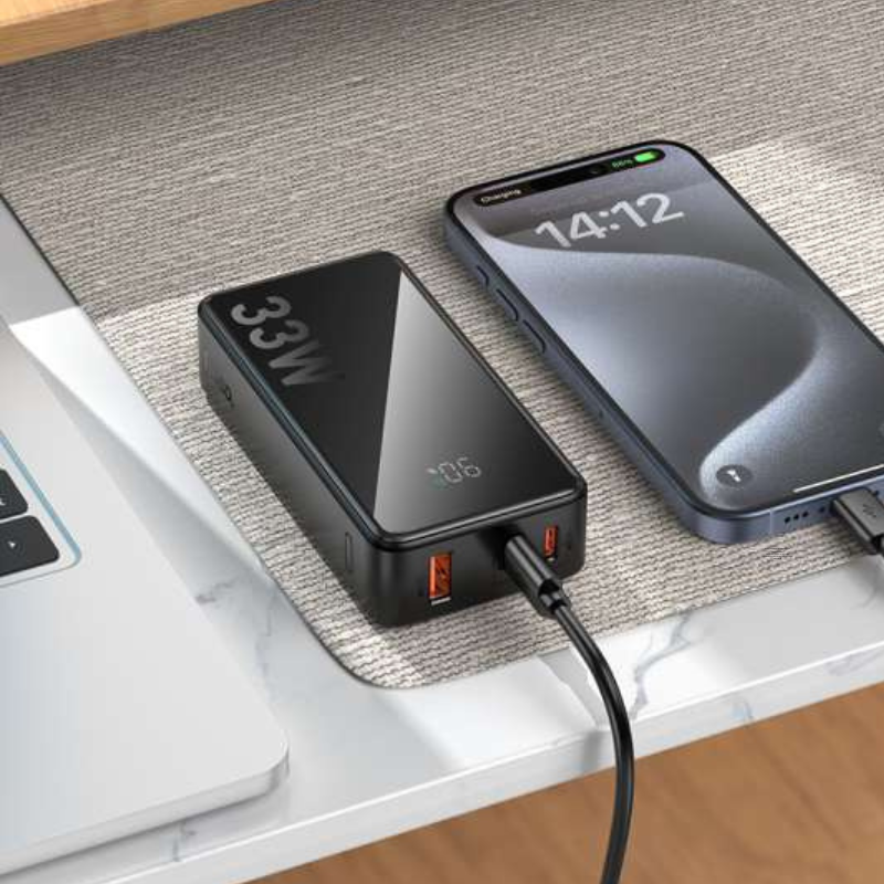 hoco bateria portátil Power Bank Q27 Carga rápida 10000mAh con pantalla LED digital - - Imagen 2