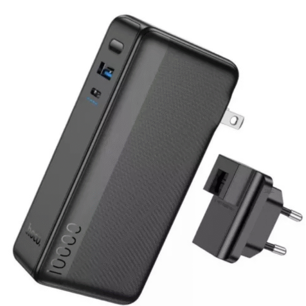 Powerbank Cargador Portatil Enchufe Hoco Q16 10.000mah Negro