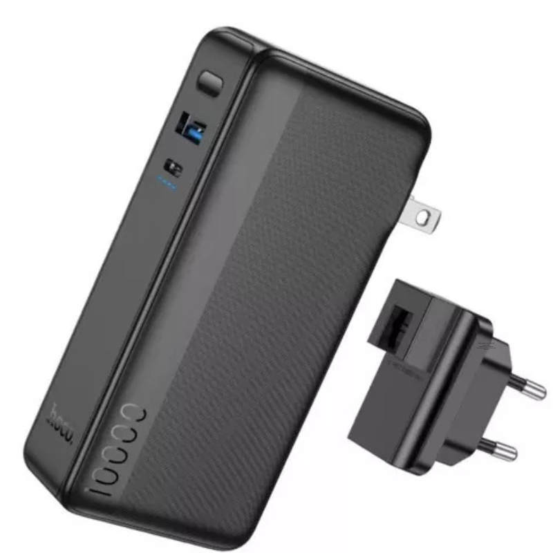Powerbank Cargador Portatil Enchufe Hoco Q16 10.000mah Negro