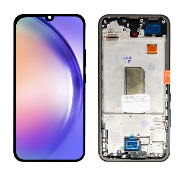 CAMBIO DE PANTALLA SAMSUNG A34 5G CON MARCO (INCLUYE INSTALACIÓN)