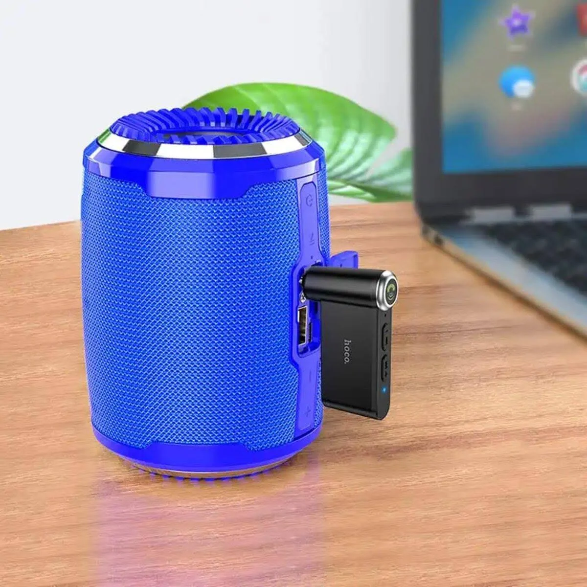 TRANSMISOR BLUETOOTH FM E58 HOCO AUXILIAR NEGRO - Imagen 2