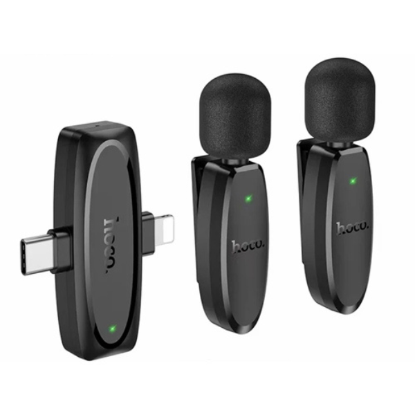 Pack de 2 microfonos inalambricos HOCO L15