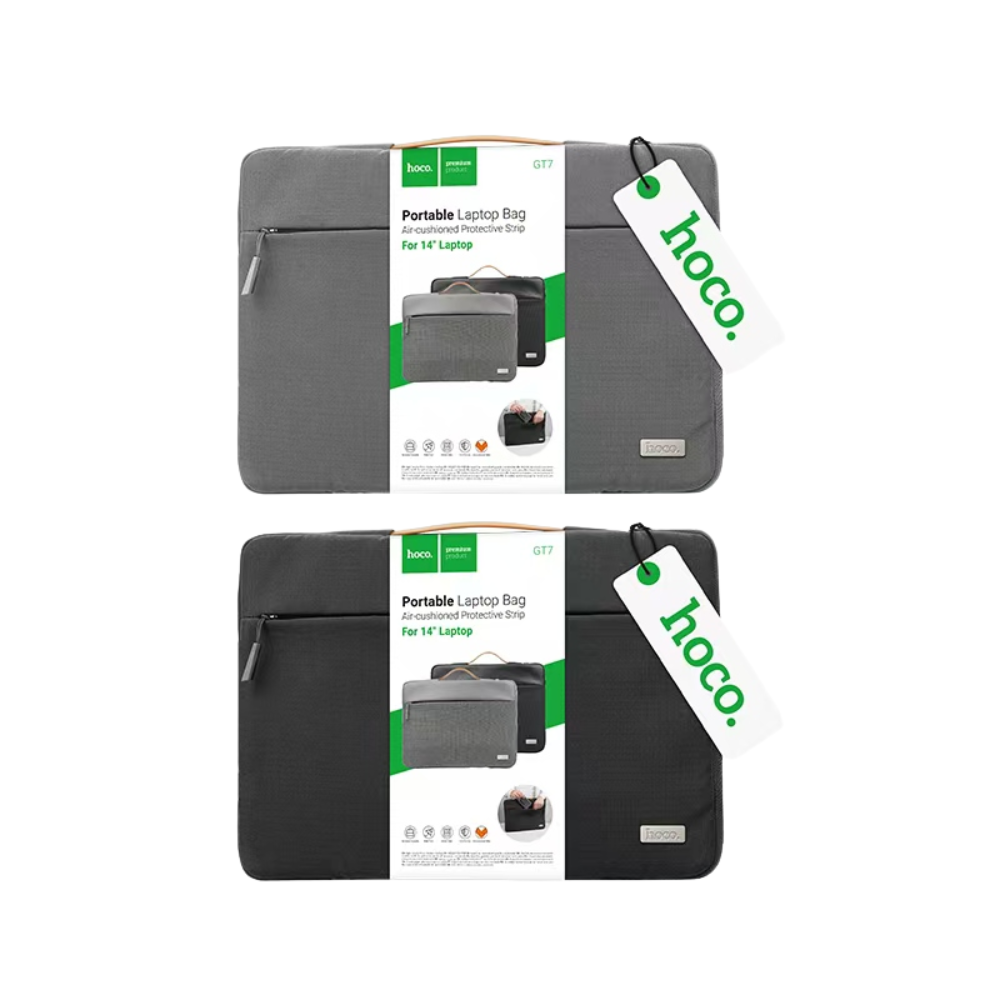 Bolso para Portátil Hoco GT7 con asa – Negro - Imagen 3