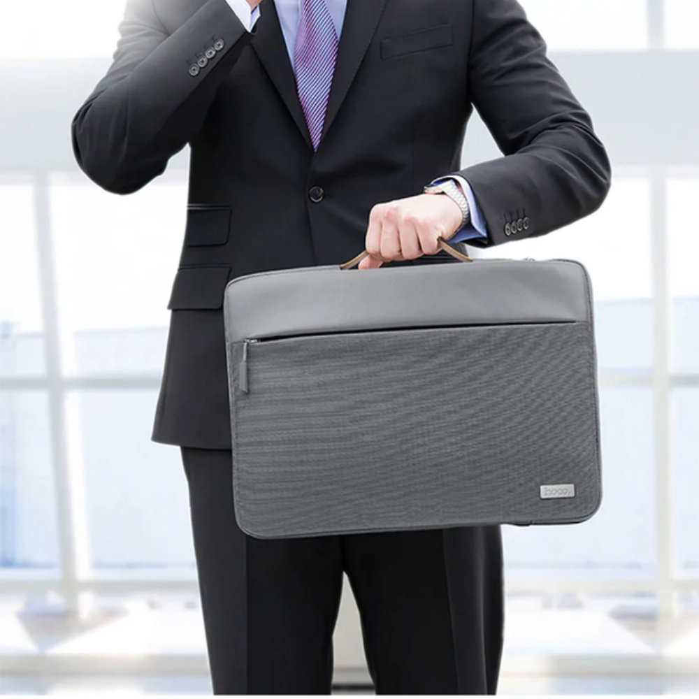 Bolso para Portátil Hoco GT7 con asa – Negro - Imagen 2