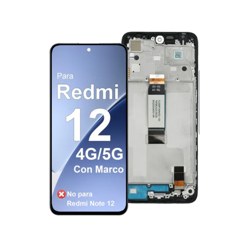 pantalla XIOMI REDMI 12 4G/5G ORI C/M (instalacion incluida)