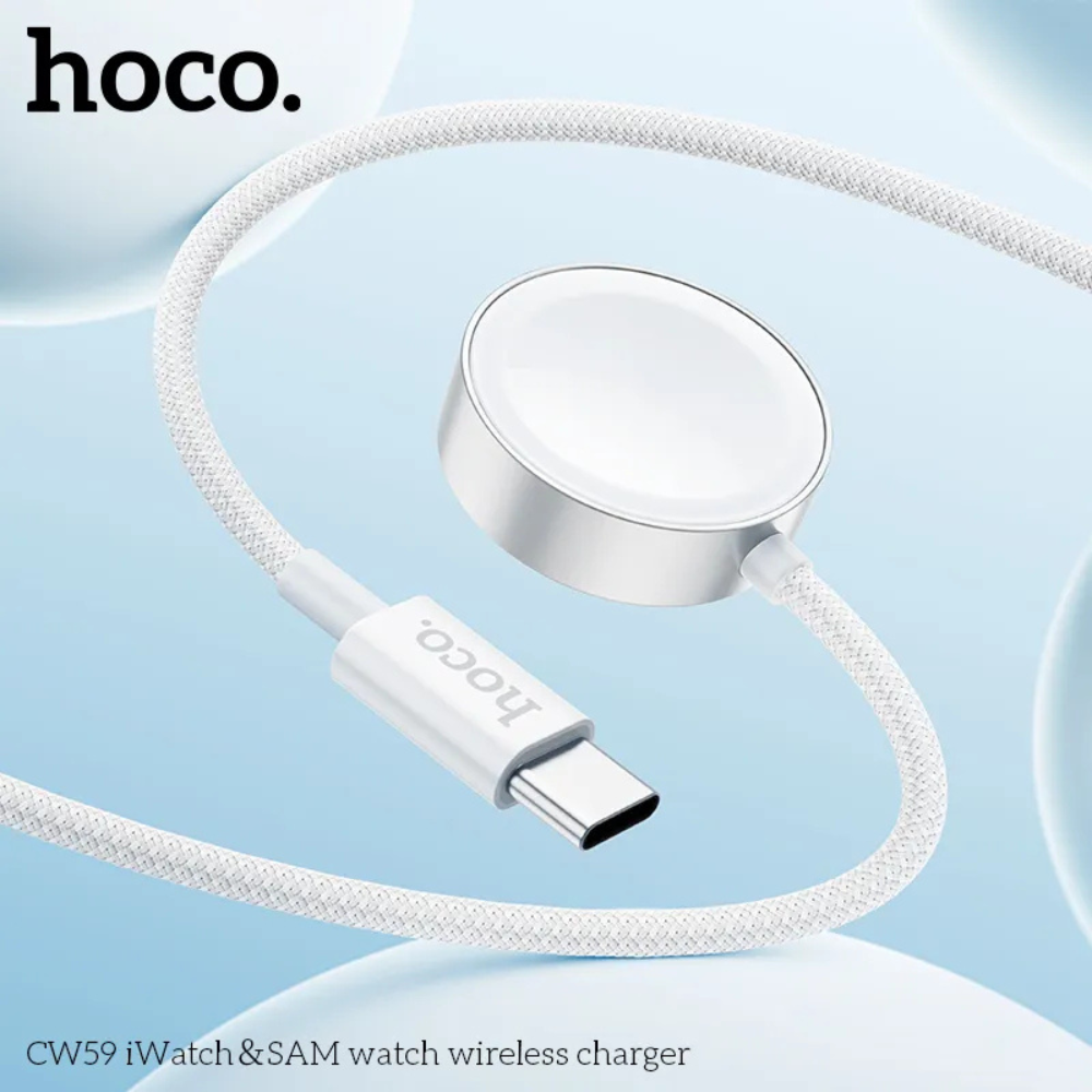 Cargador inalámbrico magnético ligero hoco iWatch y Samsung Watch